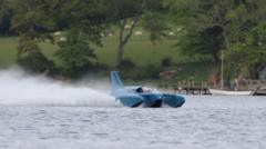 Bluebird finally runs at speed on Coniston return