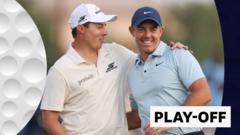 McIlroy finds the water as Fitzpatrick wins play-off in Dubai