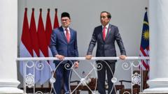 မလေးရှားဝန်ကြီးချုပ် အန္နဝါအီဘရာဟင်မ်နဲ့ အင်ဒိုသမ္မတ ဂျိုဂိုဝီဒိုဒို