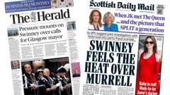 Scotland's papers: Calls for Murrell inquiry and new elected mayors
