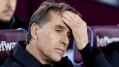 West Ham sack Lopetegui after six months in charge