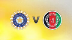 India v Afghanistan - second ODI scorecard