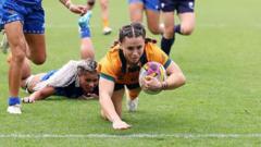Australia's Miller bags hat-trick in record 11-try win
