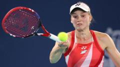 Rybakina through in Abu Dhabi but Watson loses in doubles