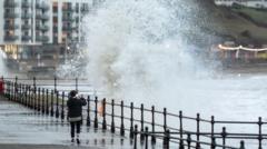 Wind, rain and more than 150 flood warnings for New Year's Day