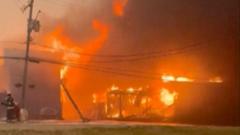 Building housing indigenous art burns down in Canada's wildfires