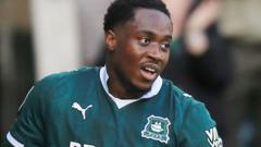 Plymouth striker Oseni makes Nigeria debut