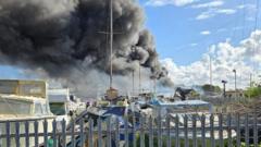 Three teenagers arrested over boatyard fire