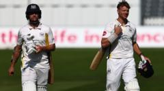 Gloucestershire pair score double centuries