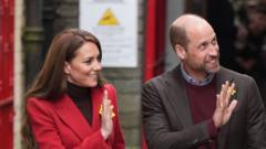 Prince and Princess of Wales visit town hit by devastating floods