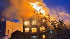 Police probe wilful fire as Kilmarnock building collapses