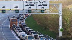 Delays at Folkestone and Dover to cross Channel