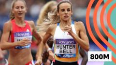 Hunter Bell wins well in 800m in London