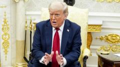 I'm 'disappointed but not done' with Putin, Trump tells BBC