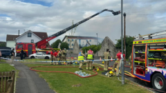 Surgery evacuated due to fire at derelict hospital