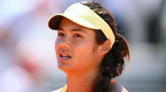 Raducanu suffers injury scare in Strasbourg loss