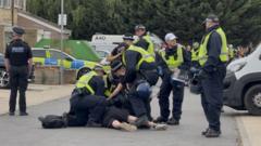 Two police officers injured during second night of anti-immigration disorder in Norfolk