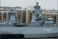 German Navy blasts out Darth Vader theme on Thames