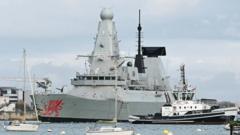 HMS Dragon departs UK for eastern Mediterranean