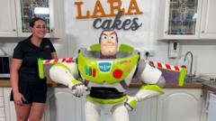Buzz Lightyear cake includes laser and sounds