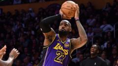 James breaks Jordan record as LA Lakers beat Atlanta