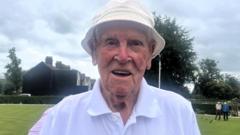 Former miner still playing bowls at 100 years old