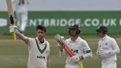 Notts v Surrey heading for draw after Lawrence ton