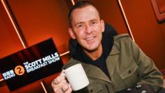 Scott Mills tells listeners he's 'overwhelmed' on first Radio 2 breakfast show