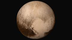 Pluto as shown by the New Horizons probe in 2015