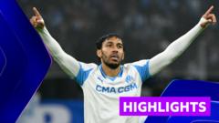 Aubameyang scores rapid double as Marseille beat Newcastle