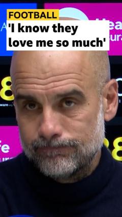 Guardiola's message to the City fans