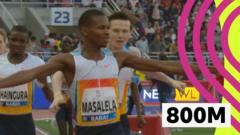 Masalela wins in season-best time as Britain's Burgin second