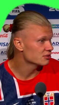 Does Haaland think he is the world's best goalscorer?