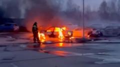 Watch: Video shows aftermath of Moscow drone strikes