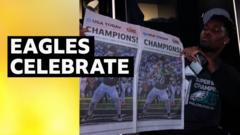 Watch: Eagles celebrate Super Bowl win in locker room