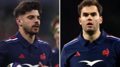 France recall Ntamack and Penaud & pack bench with seven forwards