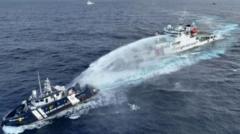 Filipino vessel ‘sideswiped’ by China Coast Guard