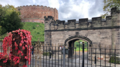 Work begins to restore town castle’s buildings