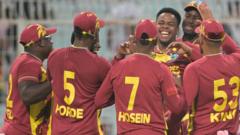 Scotland beaten by West Indies in T20 World Cup opener