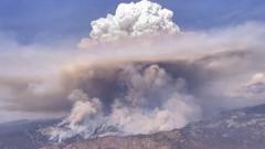 Watch: Timelapse shows massive clouds of smoke from California wildfire
