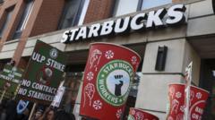 Starbucks workers and unions to join UK protests in support of striking US baristas