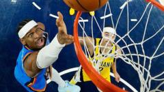 Thunder rally to beat Pacers and level NBA Finals