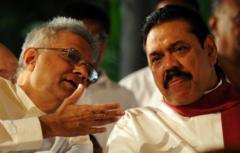 Ranil Wikramsinghe and Mahinda Rajapaksa
