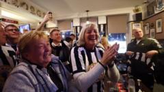 Newcastle fans celebrate 'brilliant' cup win