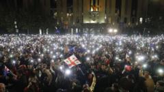 На митинге в Тбилиси оппозиция потребовала проведения новых выборов