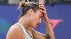 Sabalenka suffers second defeat in three matches