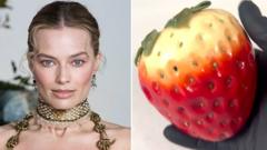 'Margot Robbie ate my giant strawberries'