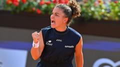 Home favourite Paolini reaches Italian Open final