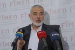 ?smail Haniye'nin 27 A?ustos 2020'de ?stanbul'da düzenledi?i bas?n toplant?s? 