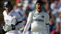 Gill century holds up battling England against India